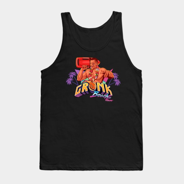 dirtyever34 miami gronk beach wall art siiip Tank Top by dirtyever